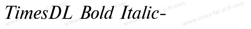 TimesDL Bold Italic字体转换